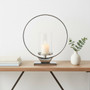Cirqua Medium Silver Finish Candle Holder