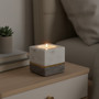 Kira White And Grey Marble Tealight Holder