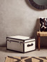 Kensington Townhouse Black And White Genuine Cowhide Storage Trunk