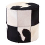 Kensington Townhouse Cowhide Hair on Leather Stool