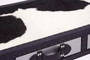 Kensington Townhouse Black And White Hair on Leather Console Table