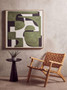 Astratto Green Textured Abstract Wall Art