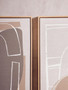Astratto Set of 2 Neutral Abstract Canvas Wall Art