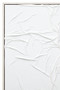 Astratto White Hand Painted Sculptural Fabric Wall Art