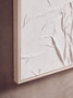 Astratto White Hand Painted Sculptural Fabric Wall Art