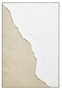 Astratto Canvas Natural and White Textured Plaster Wall Art