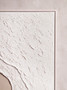 Astratto Canvas Natural and White Textured Plaster Wall Art