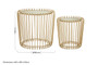 Avantis Set Of Two Champagne Wireframe Side Tables