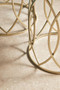 Avantis Set Of 2 Champagne Finish Side Tables