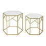 Avantis Set of 2 Hexagonal Side Tables