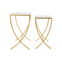 Avantis Set of 2 Bamboo Design Side Tables