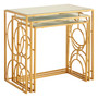Avantis Set of 3 Gold Finish Nesting Side Tables