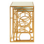 Avantis Set of 3 Gold Finish Nesting Side Tables