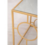 Avantis Set of 3 Gold Finish Nesting Side Tables