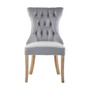 Kensington Townhouse Grey Buttoned Dining Chair