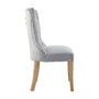 Kensington Townhouse Grey Buttoned Dining Chair