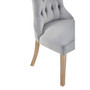 Kensington Townhouse Grey Buttoned Dining Chair