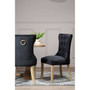Kensington Townhouse Black Buttoned Dining Chair