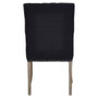 Kensington Townhouse Black Linen Dining Chair