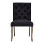 Kensington Townhouse Black Linen Dining Chair