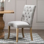 Kensington Townhouse Grey Linen Dining Chair