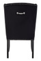 Kensington Townhouse Black Velvet Dining Chair with Dark Legs