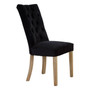 Fifty-Five South Black Buttoned Dining Chair