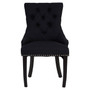 Fifty-Five South Black Linen Dining Chair