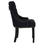 Fifty-Five South Black Linen Dining Chair
