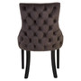 Fifty-Five South Mink Velvet Dining Chair