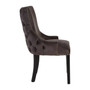 Fifty-Five South Mink Velvet Dining Chair