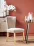 Kensington Townhouse Grey Velvet Dining Chair with Antique Legs