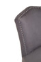 Kensington Townhouse Grey Velvet Dining Chair with Antique Legs