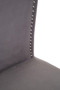 Kensington Townhouse Grey Velvet Dining Chair with Antique Legs