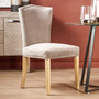 Kensington Townhouse Grey Velvet Dining Chair with Antique Legs