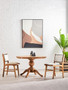 Kendari Natural Leather and Teak Wood Dining Chair