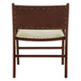 Kendari Leather Teak Wood Dining Chair