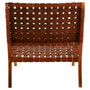 Kendari Brown Woven Leather Chair