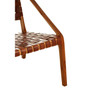 Kendari Brown Woven Leather Chair