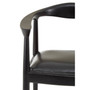 Kendari Black Leather Chair