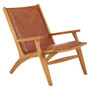 Kendari Brown Leather Chair