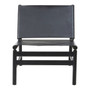 Kendari Black Leaned Back Chair
