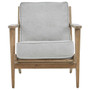 Harry Grey Linen Oak Frame Armchair