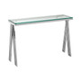Piermount Clear Glass Console Table
