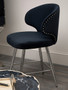 Piermount Black Velvet Bar Stool