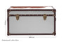 Kensington Townhouse Brown And White Genuine Cowhide Storage Trunk