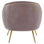 Manhattan Mink Velvet  Armchair