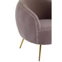 Manhattan Mink Velvet  Armchair
