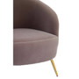 Manhattan Mink Velvet  Armchair