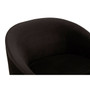 Manhattan Black Velvet Armchair